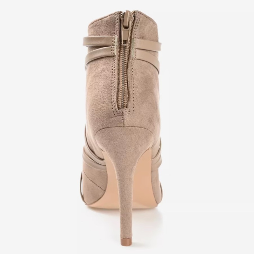 NWT JOURNEE HEELED OPEN TOE ANKLE BOOT 10M - Picture 6 of 10